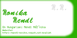 monika mendl business card